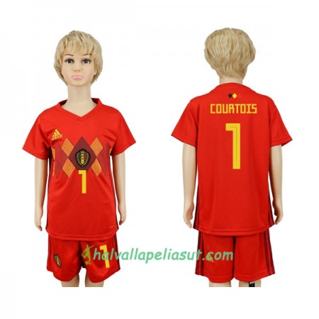 Jalkapallo Pelipaidat Belgia Courtois 1 Lasten World Cup 2018 Kotipaita